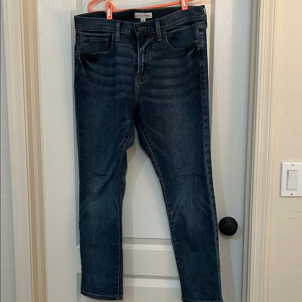 Lucky Brand Men’s  Deep Indigo Straight Leg Jeans